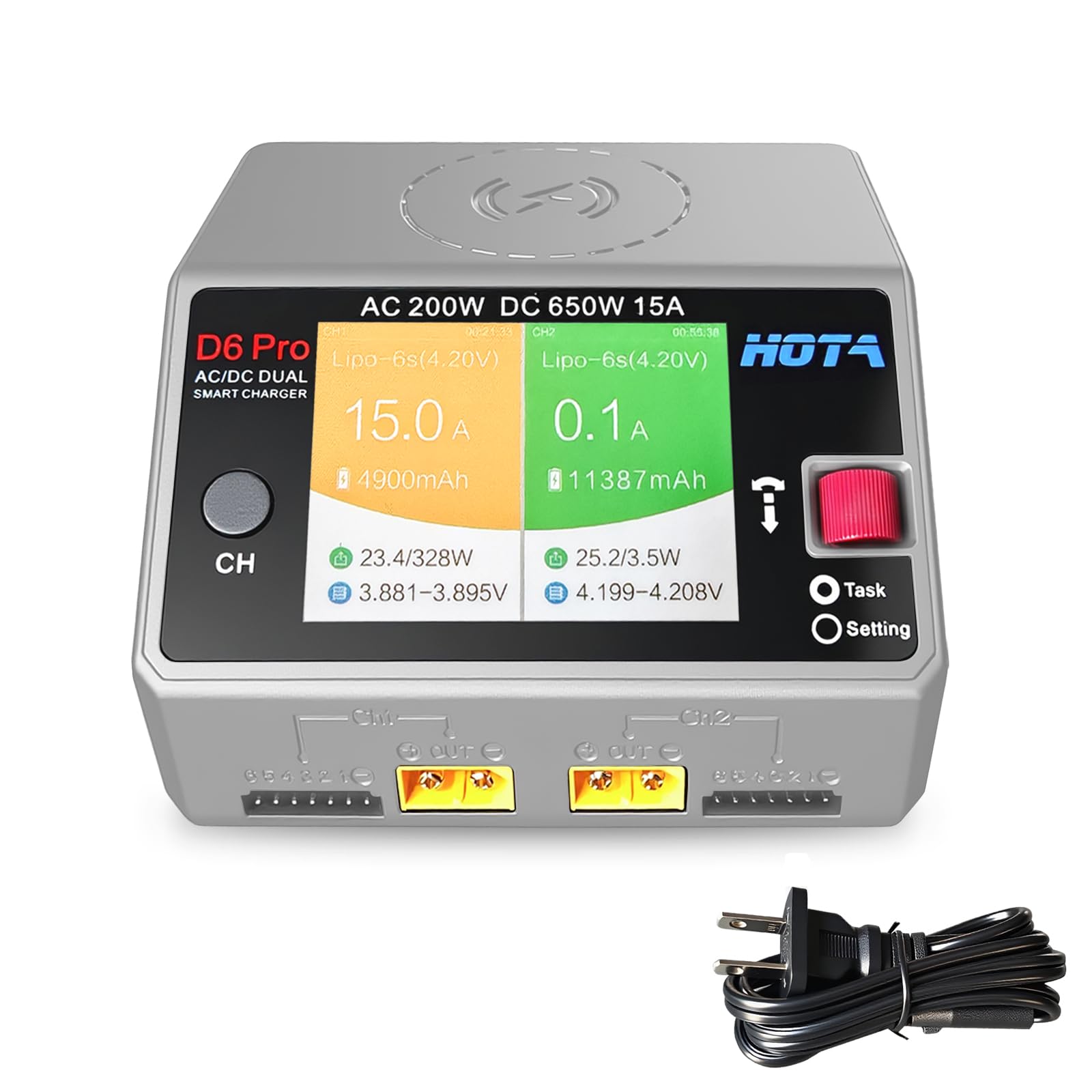 جديد HOTA D6 Pro رمادي التيار  - مراجعة Drone Battery Smart وسعره