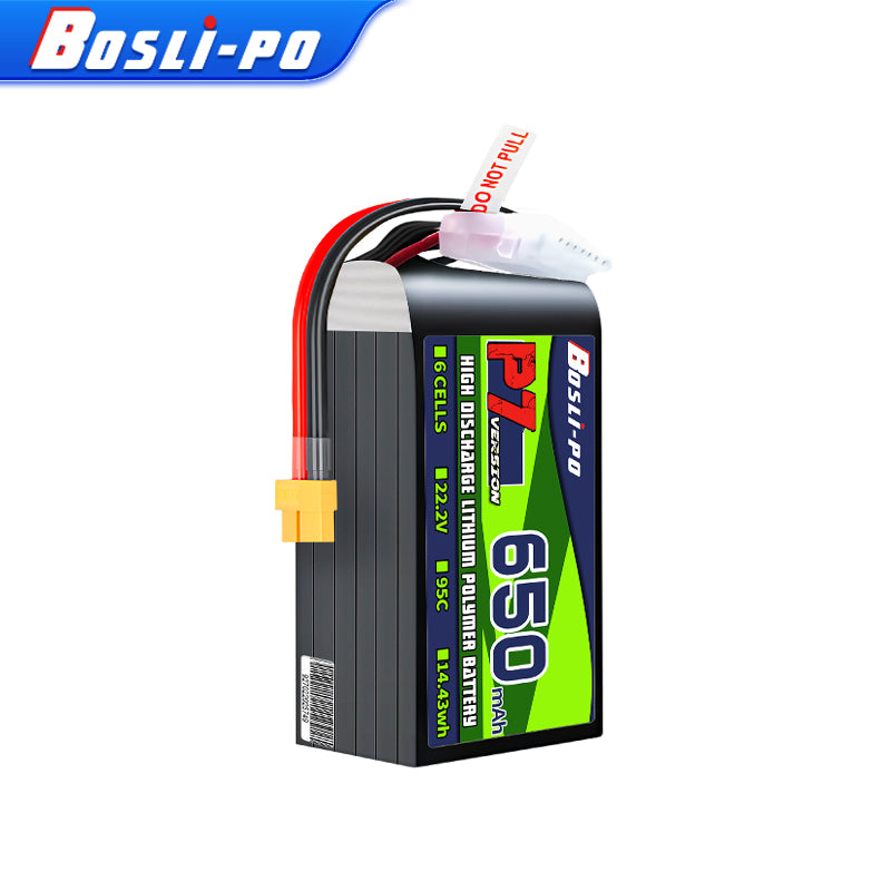 بطارية بوسليبو P7 إصدار 650 مل - مراجعة Drone Battery 6S وسعره